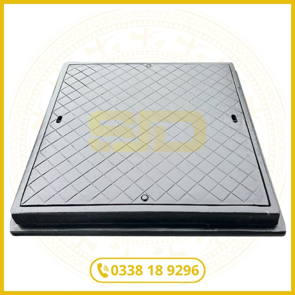 Nắp Hố Ga Composite Khung Vuông Nắp Vuông